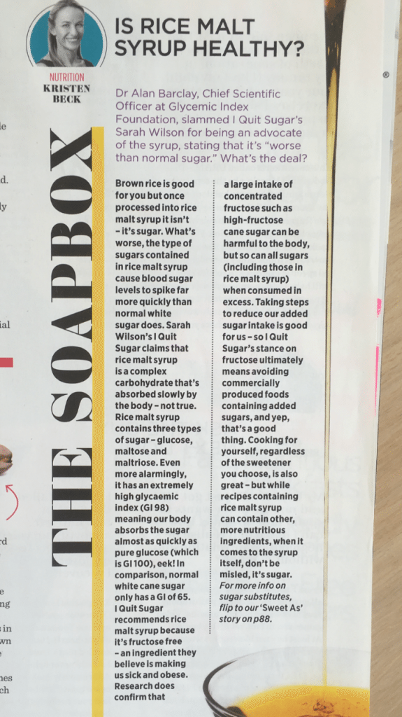 Women's Health Magazine - Kristen Beck Nutritionist Media